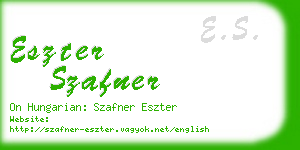 eszter szafner business card